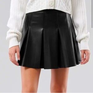 Hollister Faux Leather Skirt